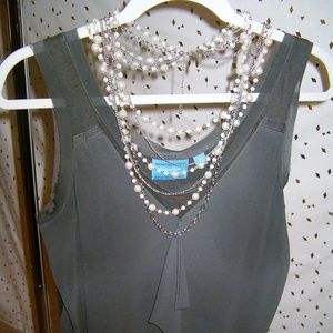 Vera Wang Gray Tank